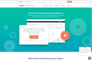 Landningssida från HubSpot