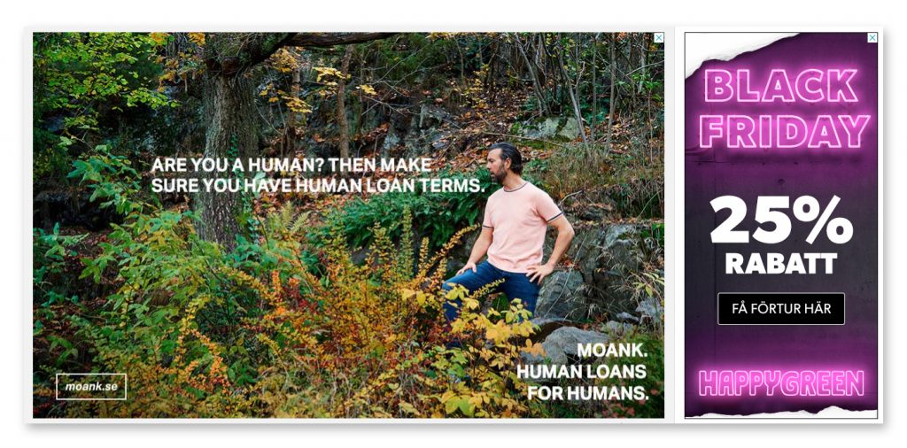 Exempel Displayannonser CTA