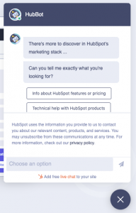 chatbot HubSpot