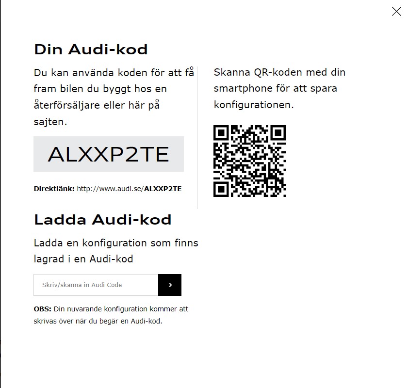 qr kod audi