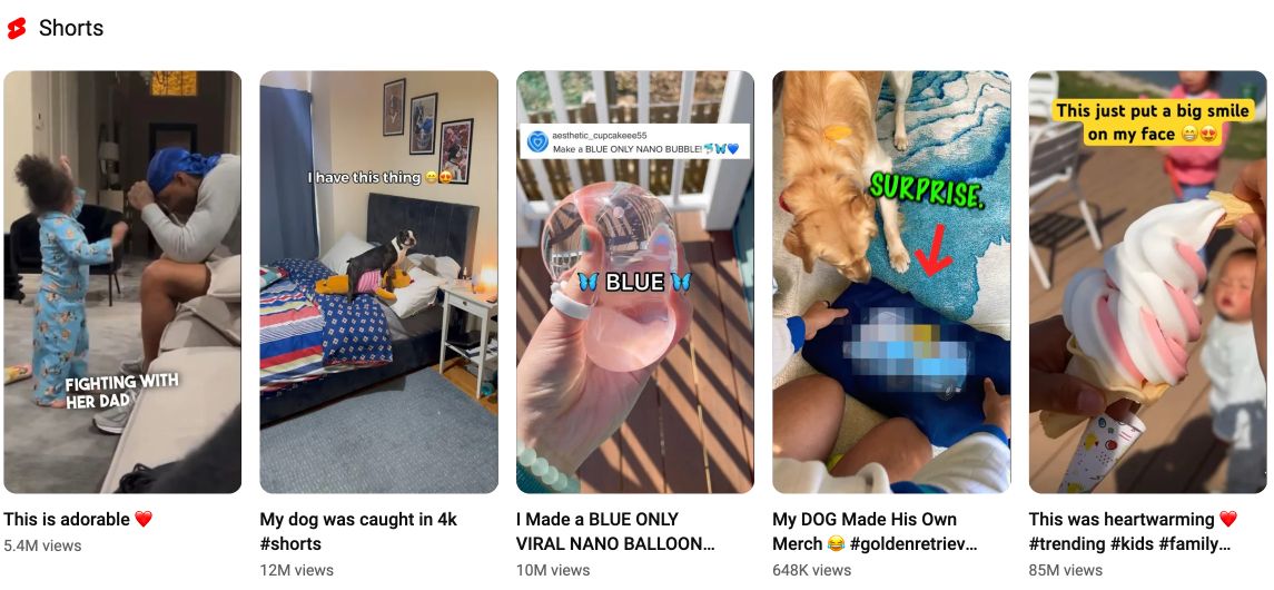 Youtube shorts - vertikala korta videor för mobilen